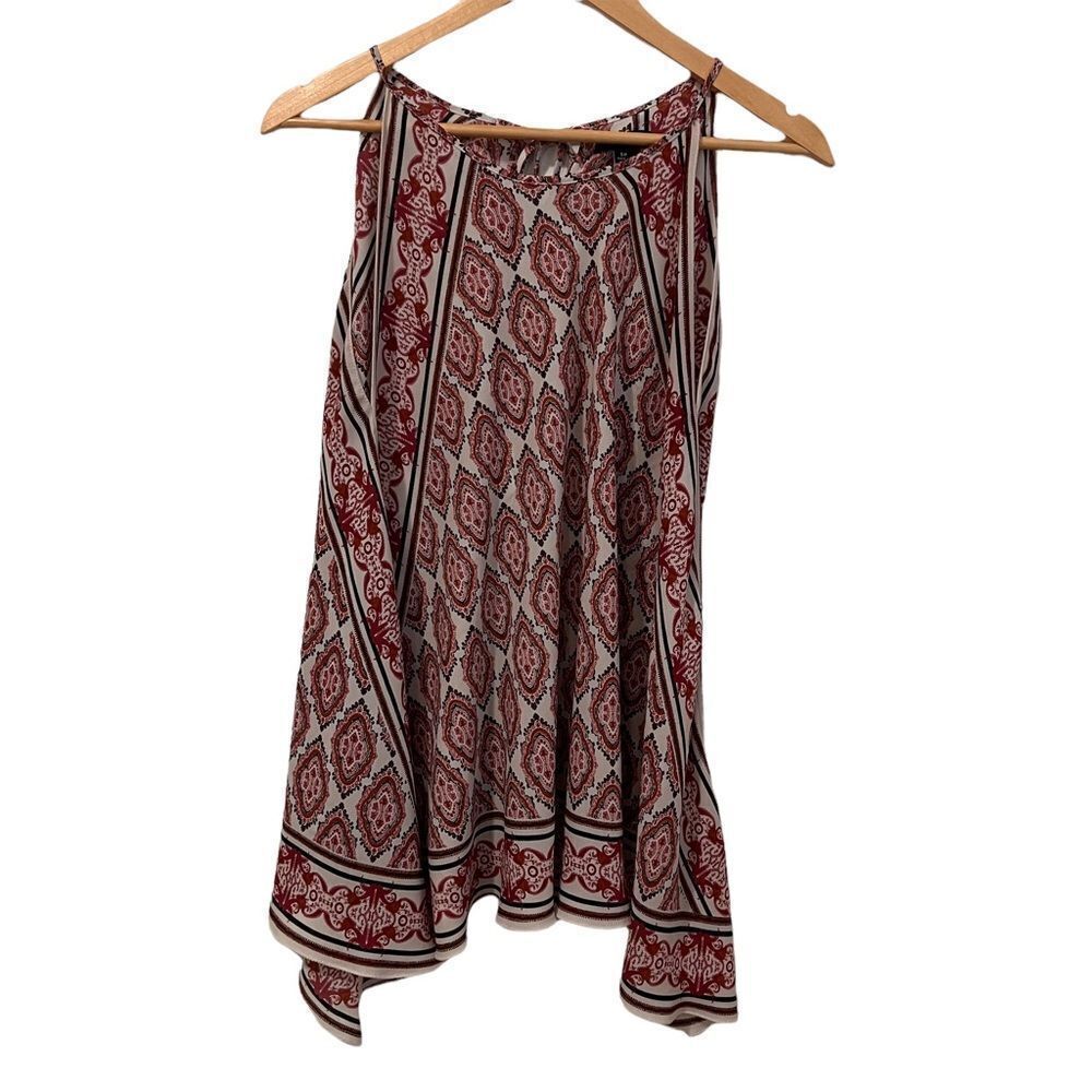 Max Edition Sleeveless Flowy Patterned Blouse Sha… - image 1
